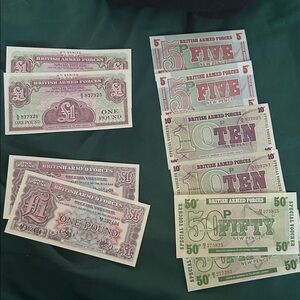 British Armed Forces Currency Collection